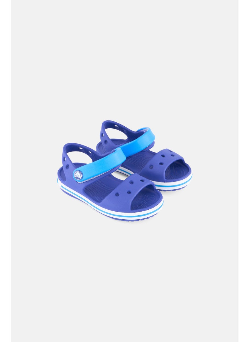 crocs Toddlers Boy Crockband Velcro Closure Sandals, Blue  - Image 1