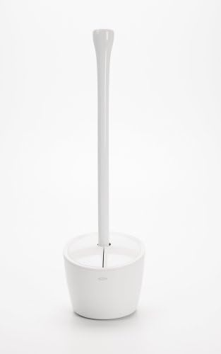 OXO Good Grips Round Toilet Plunger and Canister, White - Image 4