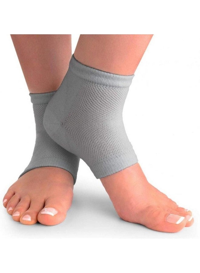 Veentus Crack Cotton Foot Protector Moisturizing Socks with Spa Gel, Heel Pain Relief Silicone Gel Pad Heel Protector Socks with Spa Botanical for Men and Women Cotton Socks Multicolour (Pack of 1 Pair) - Image 1