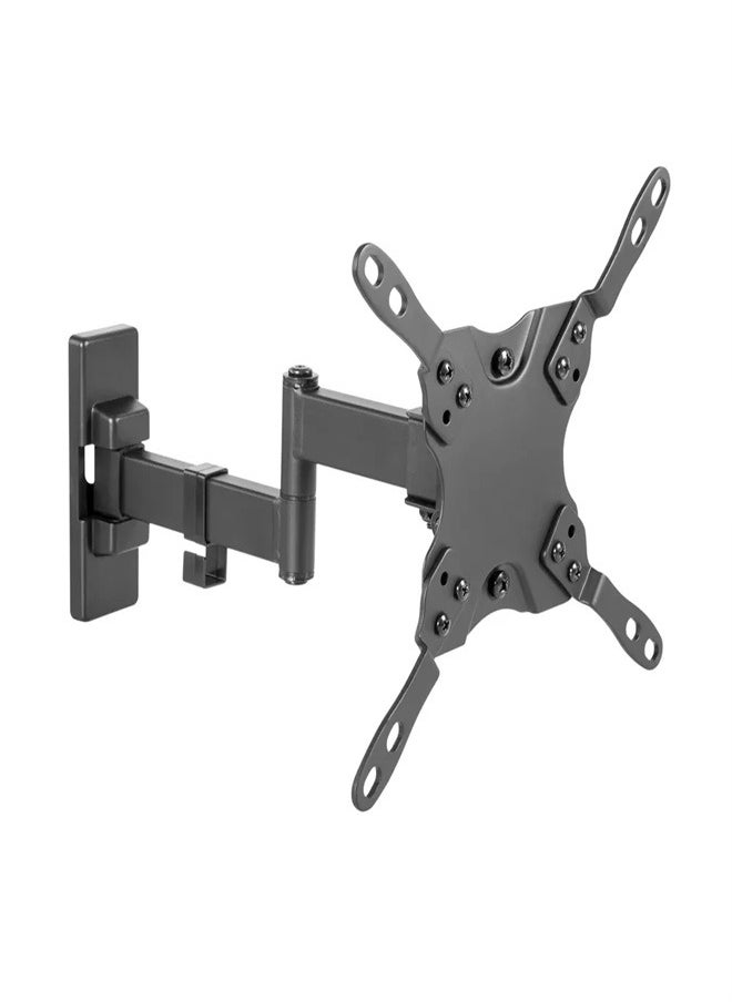 Skill Tech SH 23P Swivel TV Wall Mount for 13"-43" Screens, VESA 100x100, Wall Profile 62mm–273mm, Max Load 20kg – Black  - Image 4