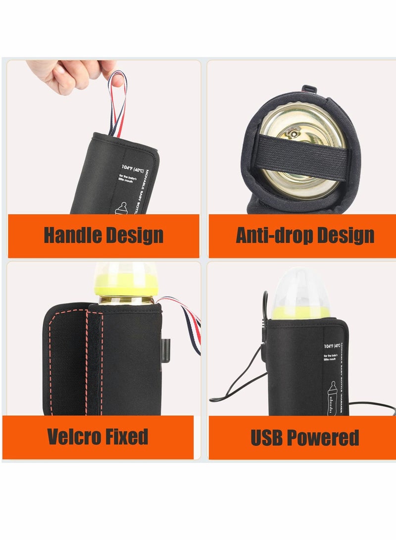 Portable Baby Bottle Warmer Insulation Bag, USB Car Compatible Bottle Cover for On,the,Go Use - Image 4