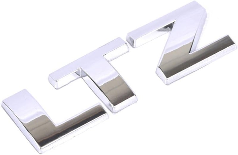 Aimoll Replacement for LTZ Metal Letter Nameplate Emblem, Badge 2008-2015 Chevrolet Cruze Silverado Yukon Sierra (1pc Chrome) Varied global sizing picks - Image 1