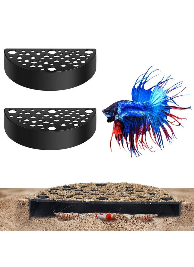 Hoolerry Hoolerry 2 Pcs Shrimp Hides Hideout Aquarium Shrimp Cave Fish Tunnel Shrimp Hides for Aquarium Fish Tank Accessories Decor(Black)  - Image 1