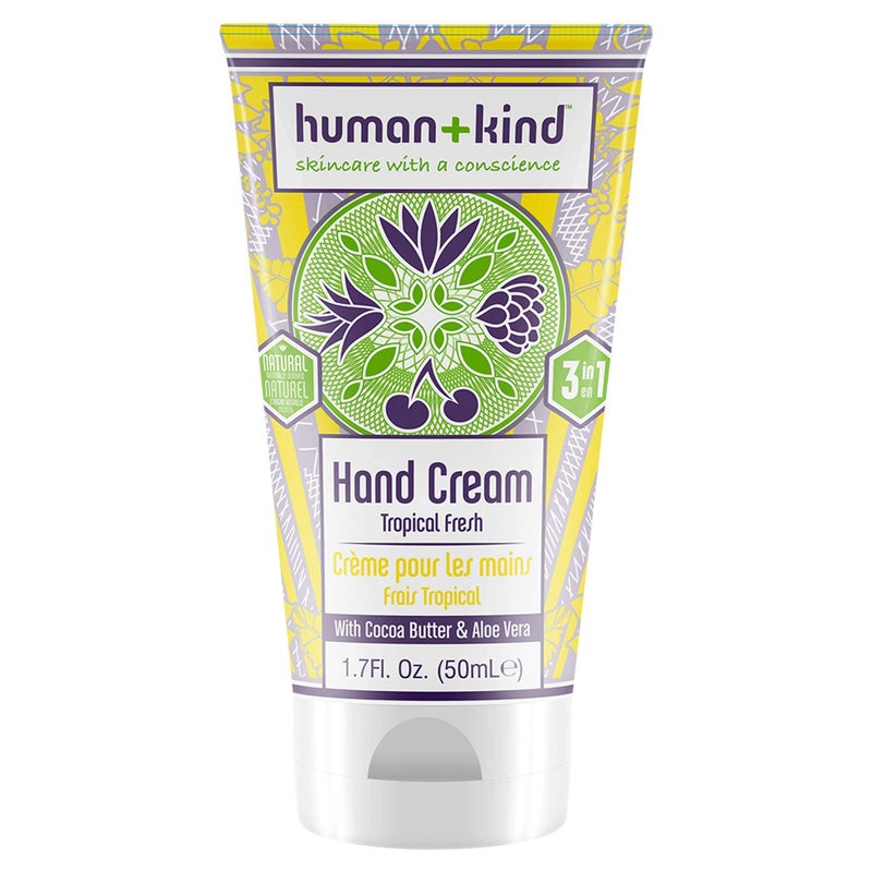 HumanKind Moisturizing Hand Cream Tropical Fresh Hydrating Cream with Avocado Oil and Shea Butter Intense Fast Absorbing Moisturizer for Smooth Skin For Dry Cracked Skin 17 oz