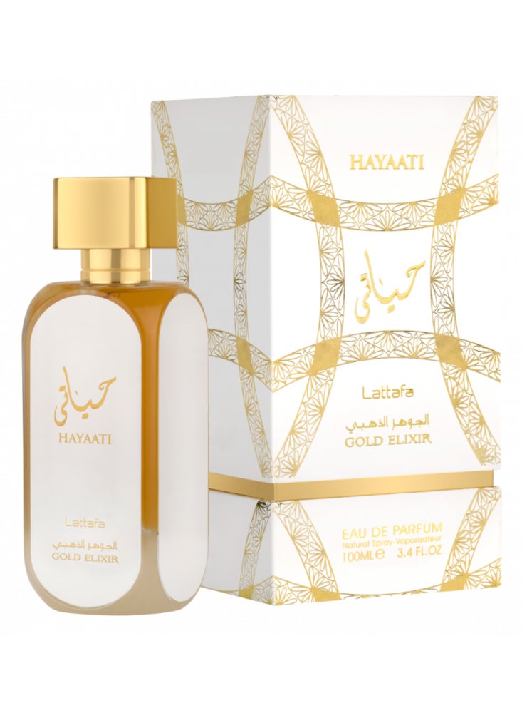 Lattafa Hayati Perfume, Golden Essence by Lattafa for Women, Eau de Parfum 100ml - Image 1