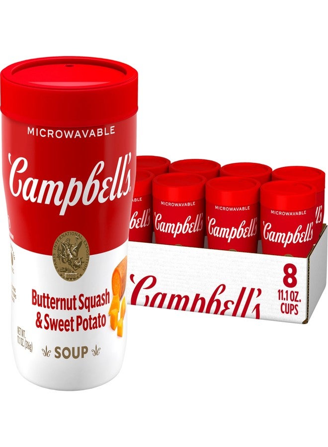 Campbell'S Campbell’s Sipping Soup, Butternut Squash and Sweet Potato Soup, 11.1 oz Microwavable Cup (8 Pack) - Image 1