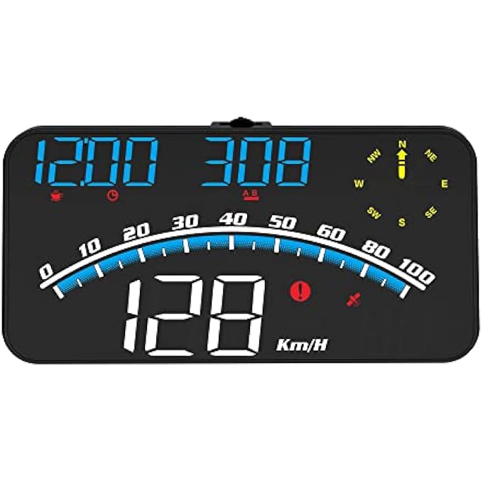 GULFLINK Universal Digital Gps Speedometer Multifunction Car Hud Heads Up Display For All Vehicles Plug And Play G10 - Image 1