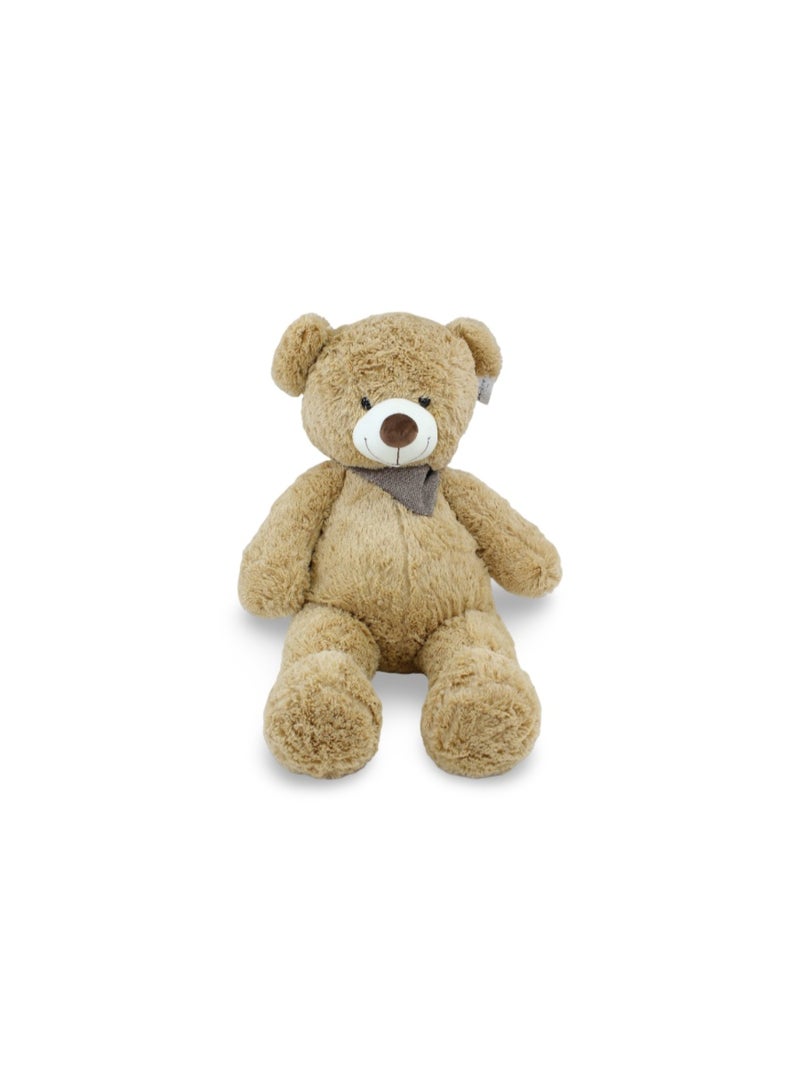Large Fur Teddy Bear Plush Toy - Beige - Image 2
