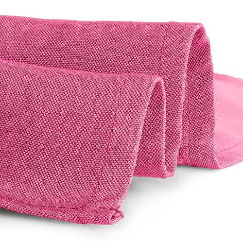 Gee Di Moda Rectangle Tablecloth - 70 x 120 Inch Fuchsia Table Cloth for 6 or 8 Foot Rectangle Table - Heavy Duty Washable Fabric - for Buffet Table, Holiday Party, Dinner, Wedding & Baby Shower - Image 3