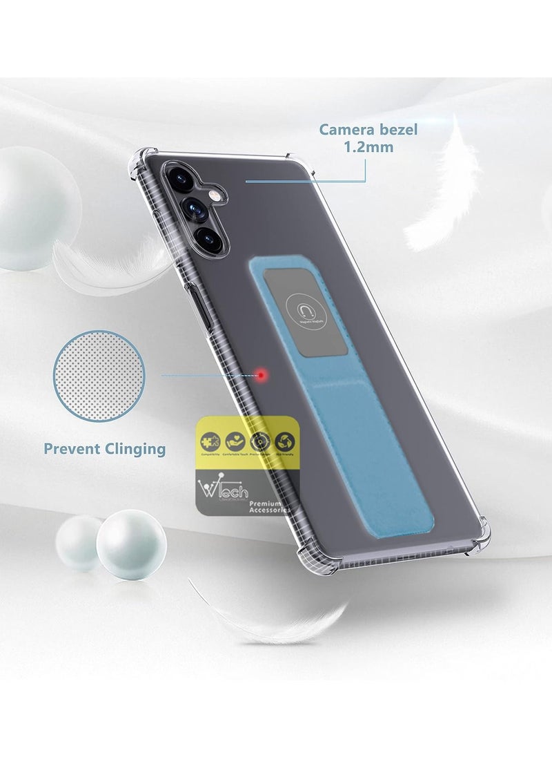 TPU Hand Grip Air Pillow Case Cover For Samsung Galaxy A25 5G 2023 Clear/Sky Blue