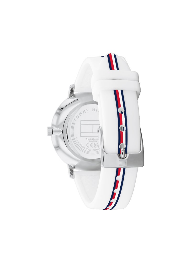 TOMMY HILFIGER Round Analog Women's Silver White Case Watch - 1782735  - Image 3
