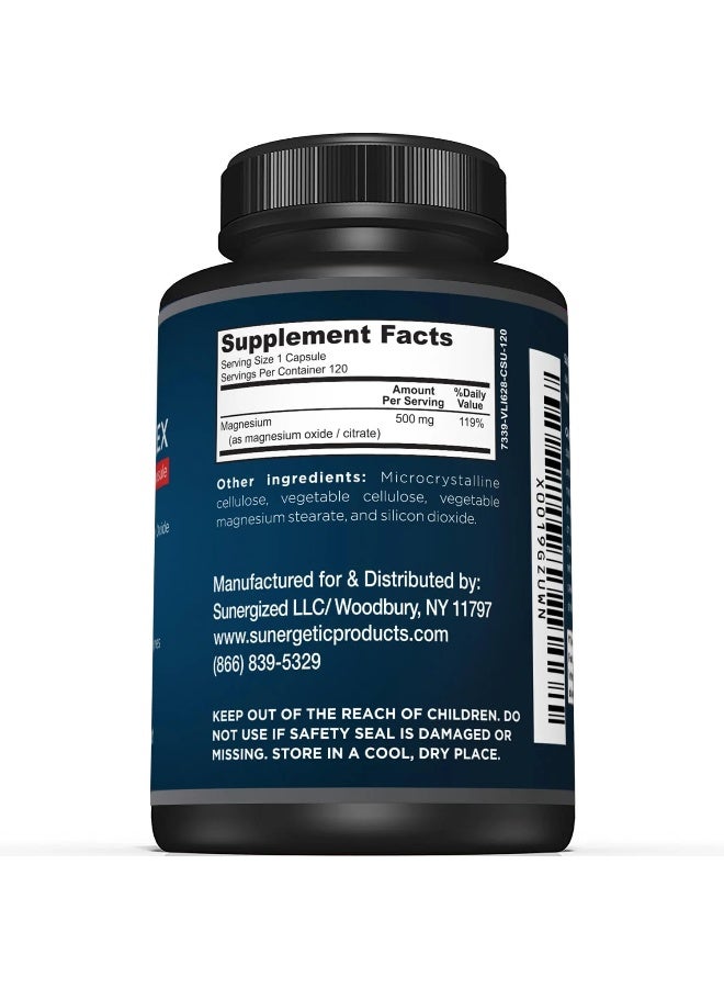 Sunergetic Premium Magnesium Citrate Capsules - Image 2