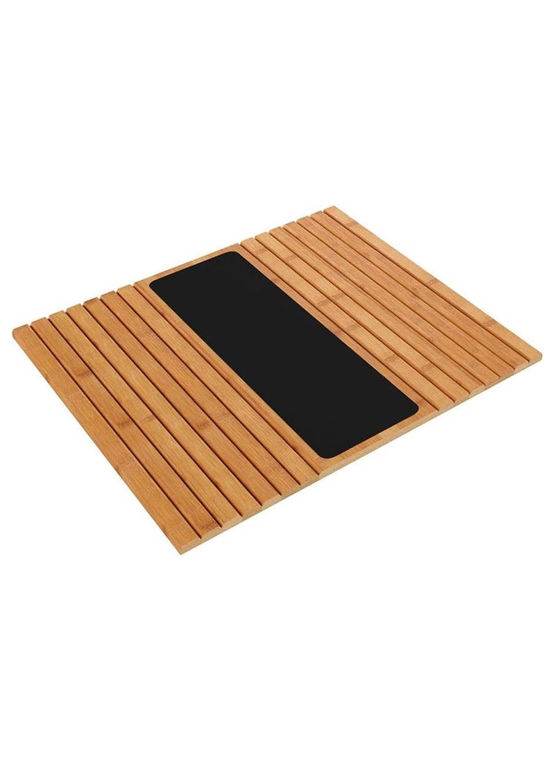 Generic Bamboo Wood Sofa Arm Tray Table Anti-Slip Armrest Organizer Protector Drink Holder Coaster  - Image 5