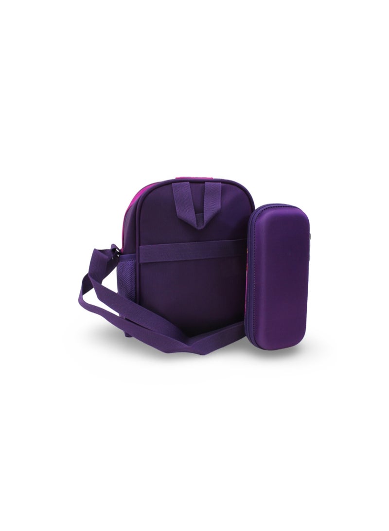 BZ Fantasy Princess (Lunch Bag + Pencil Case) – Purple & Fuchsia - Image 2