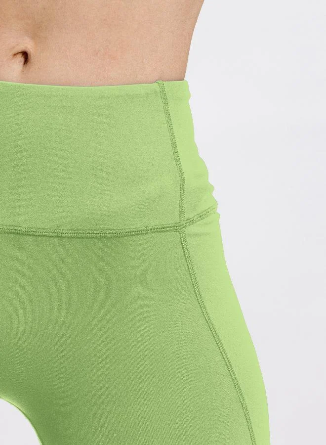 Shapes lime green SOFT FLARED YOGA PANTS for Women | Best Price UAE
