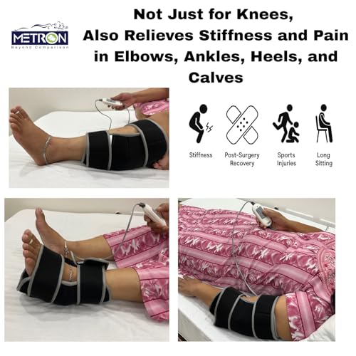 Metron Electric Knee Heating Pad for Joint Pain Relief, Arthritis and Stiffness, Heat Pad for Knee Pain Relief and Post-Surgery Recovery, Adjustable Knee Belt with Auto Shut-Off, Multi-Use for Elbow and Ankle - Image 5