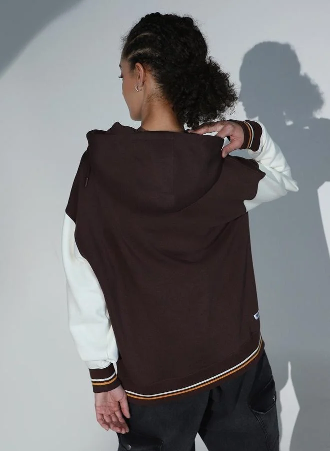 Hubberholme Brown Sweatshirt For Women
