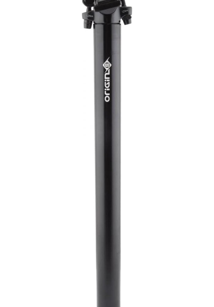Origin8 Pro-Fit Alloy Seat Post - 27.2mm Diameter, 400mm Length, Black - Image 1