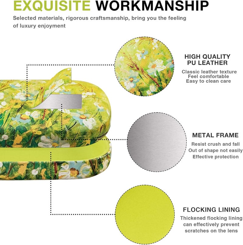molshine Hard Sunglasses Case, Classic, Colourful and Large Hard Case Glasses Case, Lightweight and Portable - Image 4