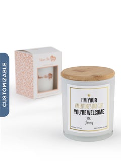 Share the Love Personalised Scented Candle – Premium Soy Wax, Ideal Gift for Valentine and Celebrating Special Occasions 