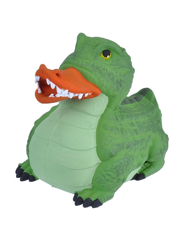Wild Republic Rubber Duck, Crocodile, Gift for Kids, Great Gift for Kids and Adults, 4 inches, Green