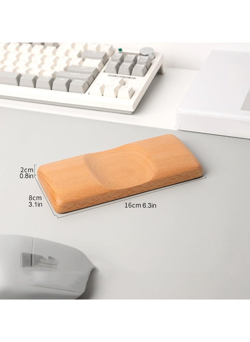 CMGTYYD Wooden Wrist Rest - Ergonomic Wrist Guard, Solid Wood Pad, Walnut Support | Natural Wood Design with Comfortable Grip, Durable Resting Cushion for Keyboard, Computer Use  - Image 5
