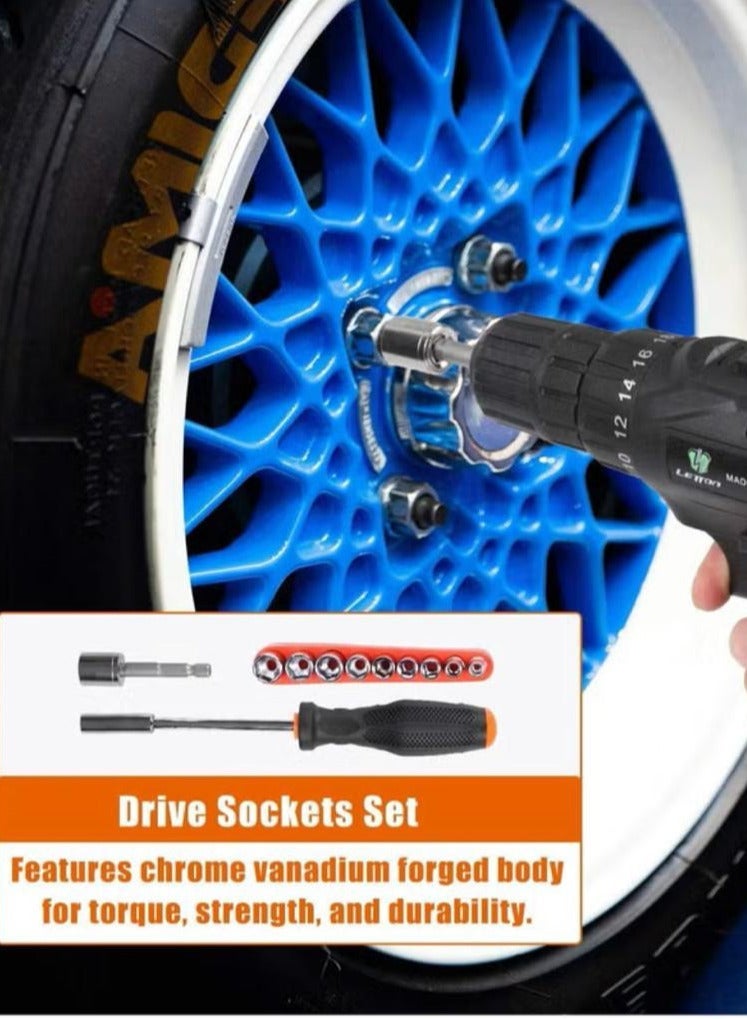 Denx Tool set with cordless drill machine with 1300 mAh battery - Image 5