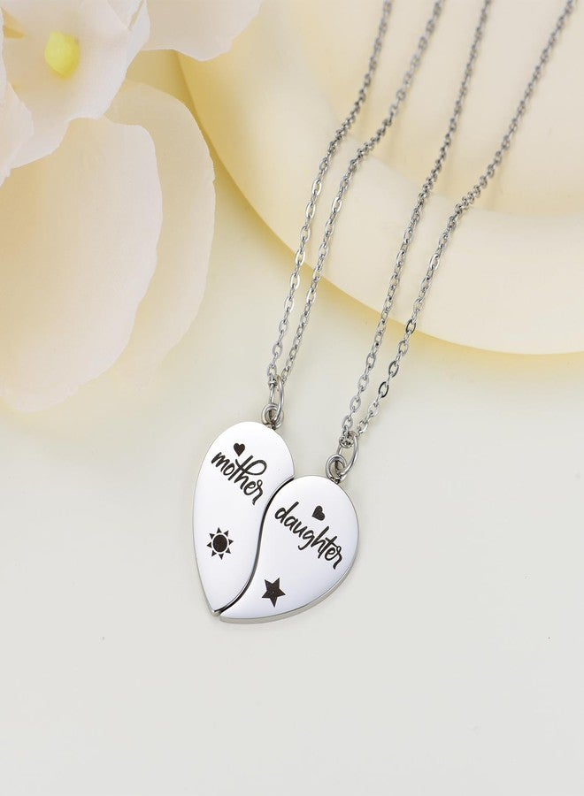 Yonhon Mother Daughter Necklace Set for 3, Mom Daughter Matching Necklace for 3 - Image 3