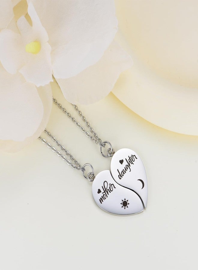 Yonhon Mother Daughter Necklace Set for 3, Mom Daughter Matching Necklace for 3 - Image 2