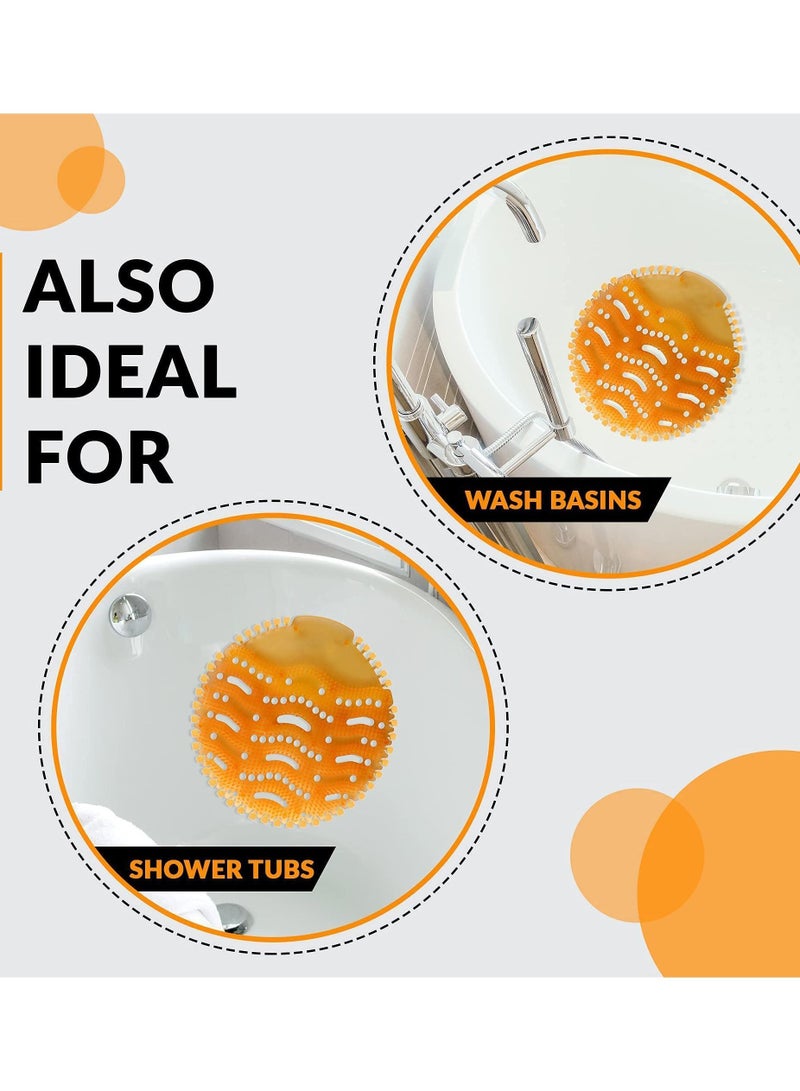 5 Pack Scented Urinal Screens Deodorizer With Anti-Splash Bristles Men Bathroom Deodorizer Waterless Toilet Anti Splash Urinal For Public Restrooms And Fits Most Brand Urinals - Image 2