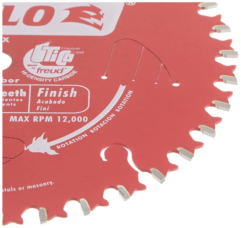 Diablo Finish Trim Saw Blade - Ideal for Portable and Low Powered Saws - 5-3/8" Diameter, 36 ATB Teeth, 10mm Arbor, .049" Kerf, 2� Hook Angle, 12000 Max RPM - D0536X - Image 4