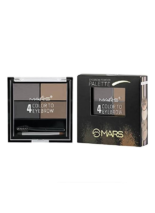 Mars - Instant Eyebrow Powder Cake And Brush 8 G (Smoky545) - Image 1