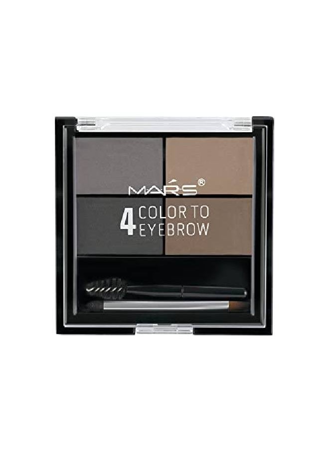 Mars - Instant Eyebrow Powder Cake And Brush 8 G (Smoky545) - Image 1