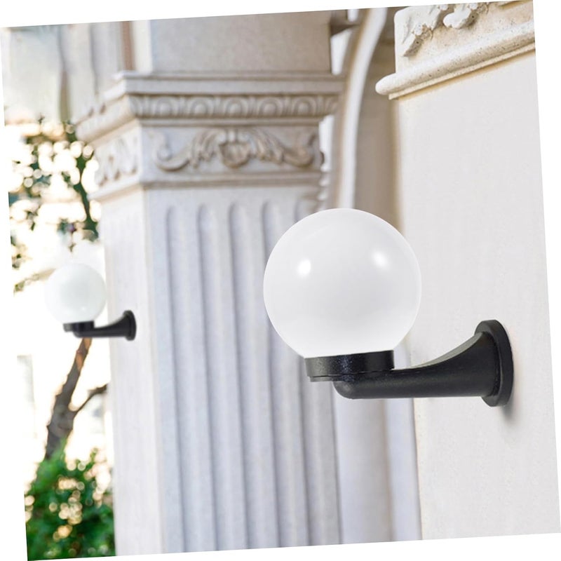 Garneck Acrylic Milk White Globe Lamp Shade Outdoor Lamp Cover Replacement for Wall Lanterns Post Light Fixtures Softens Light Eye Protection - Image 3