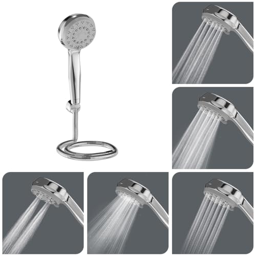 Lorazzo Versa 5-Function Hand Shower for Bathroom | 5-Mode Water Flow | Complete Set with 1.5 meter SS 304 Hose Pipe and Wall Hook | 1-Year Lorazzo Limited Warranty - Image 1