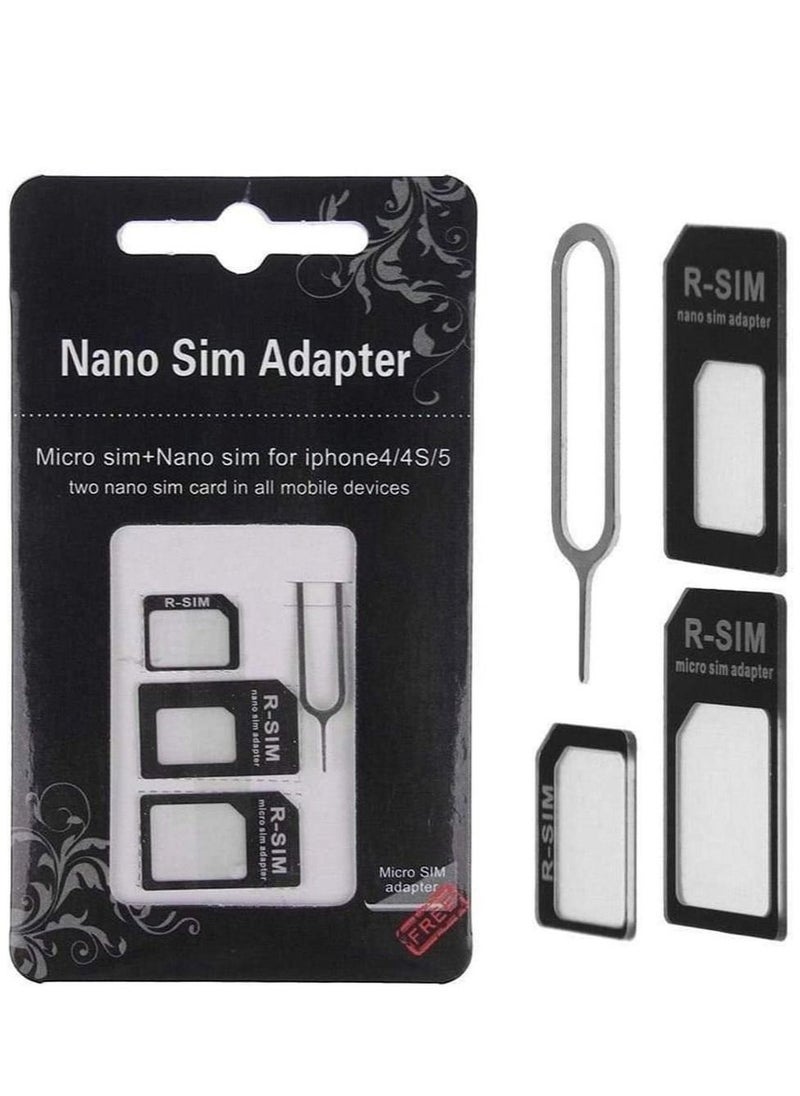 Generic - USB SIM Card adapter Nano Micro Standard 4 in 1 Converter Kit - Image 1