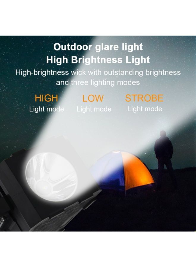 NIBEMINENT BT 5.0 Wireless Flashlight Multiple Sound Effects Loudspeaker Black  - Image 3