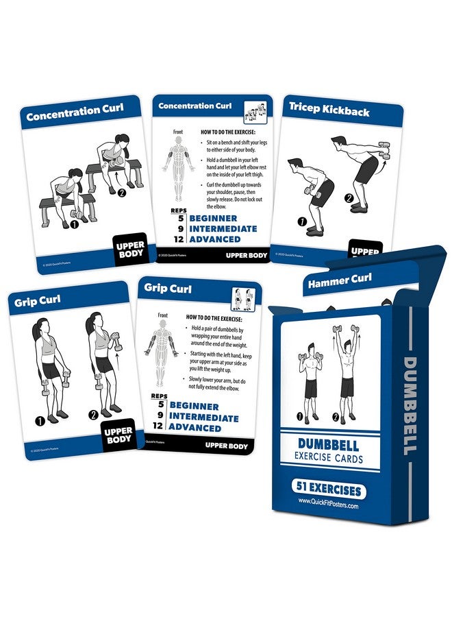 Palace Learning 4 Pack - Exercise Cards - Dumbbell, Bodyweight & Yoga Poses Volume 1 & 2 - Fitness Workout Playing Cards - Image 2