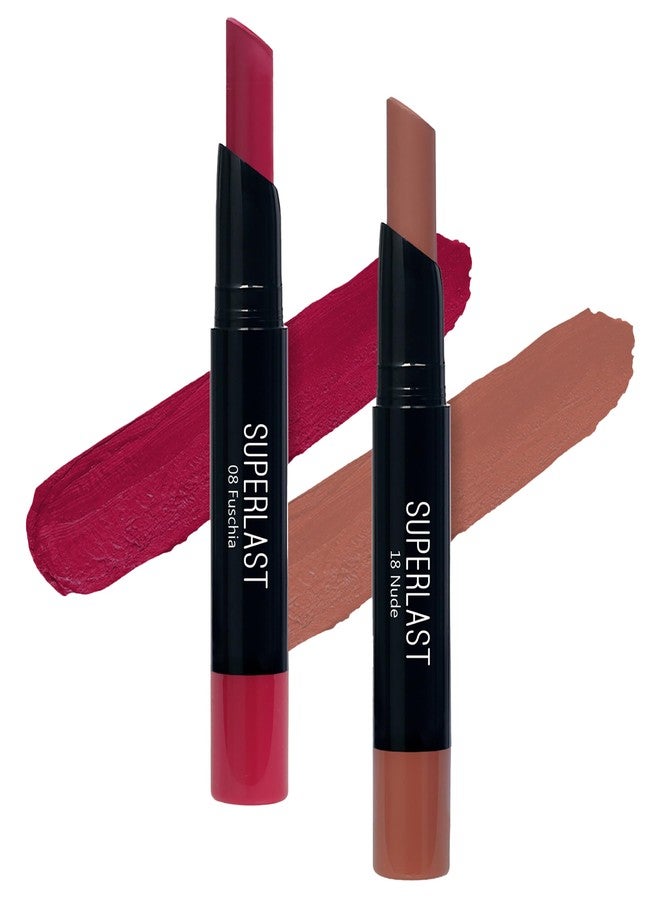 ME-ON Superlast Lipstick (Shade 08,18) Matte Finish - Image 2
