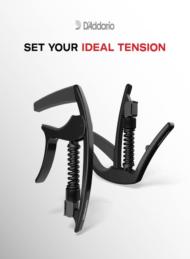 D'Addario Tri-Action Capo, Black - Image 3