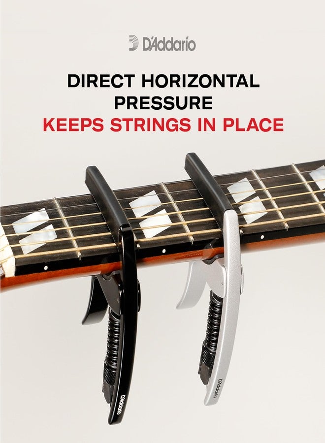 D'Addario Tri-Action Capo, Black - Image 4