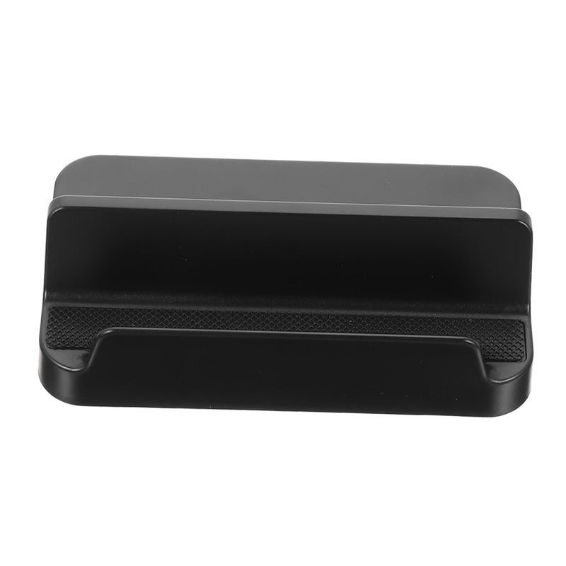 Black Desktop Phone Stand Holder Adjustable Angle Compatible with Smartphones and Tablets - Image 2