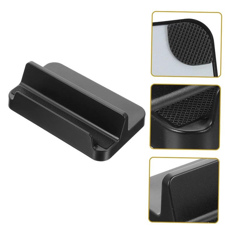 Black Desktop Phone Stand Holder Adjustable Angle Compatible with Smartphones and Tablets - Image 4