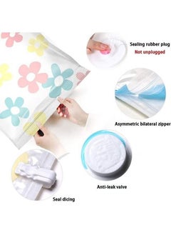 XiuWoo Vacuum Storage Bags Space Saver Bags with Auto Air Pump Reusable Vacuum Compression Bags Space Saving Bag for Clothes Mattress Blanket Duvets Pillows 11 Pieces Set  - Image 3