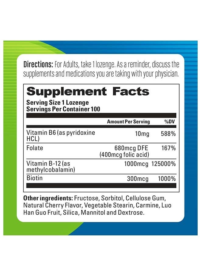blueberry NATURALS سوبر ب12 1000 ميكروجرام أقراص استحلاب 100 قرص  - Image 3