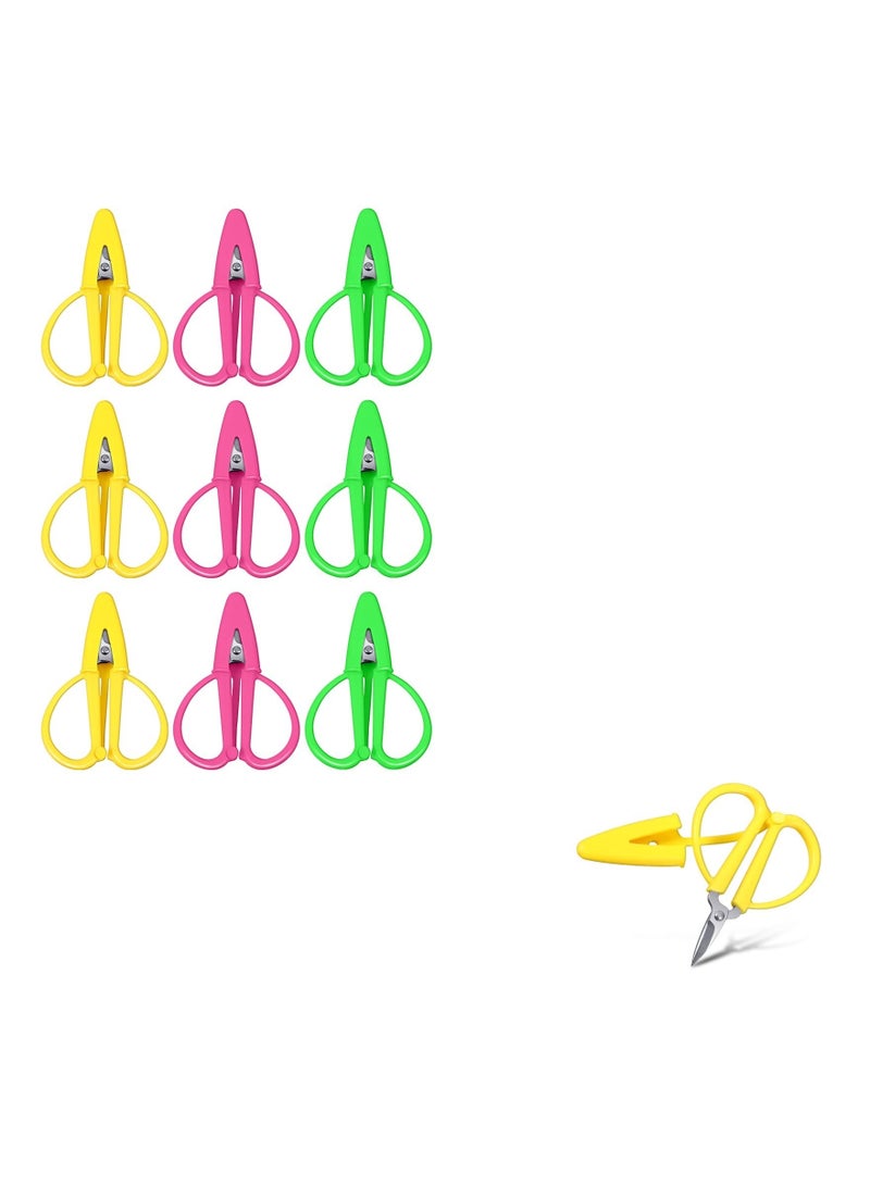 SOLARAE Kids Scissors, Mini Scissors, Colorful Travel Scissors, Children Blunt Tip Safety Scissors Plastic Handle Craft Scissors for Scrapbooking Art DIY Craft Students School Teaching Stationery - Image 1