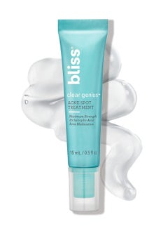 BLISS Bliss Clear Genius Acne Spot Treatment – Maximum Strength 2% Salicylic Acid Shrinks Blemishes – Clean, Vegan, Cruelty-Free, 0.5 Fl Oz  - Image 1