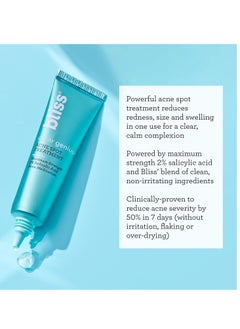 BLISS Bliss Clear Genius Acne Spot Treatment – Maximum Strength 2% Salicylic Acid Shrinks Blemishes – Clean, Vegan, Cruelty-Free, 0.5 Fl Oz  - Image 2