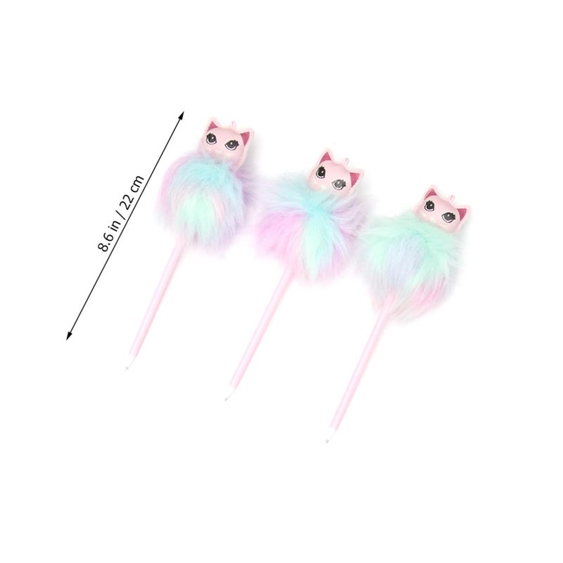 12 Pack Multicolor Ballpoint Pens With Plush Grip Smooth Gel Ink For School Students Writing Supplies - Image 4