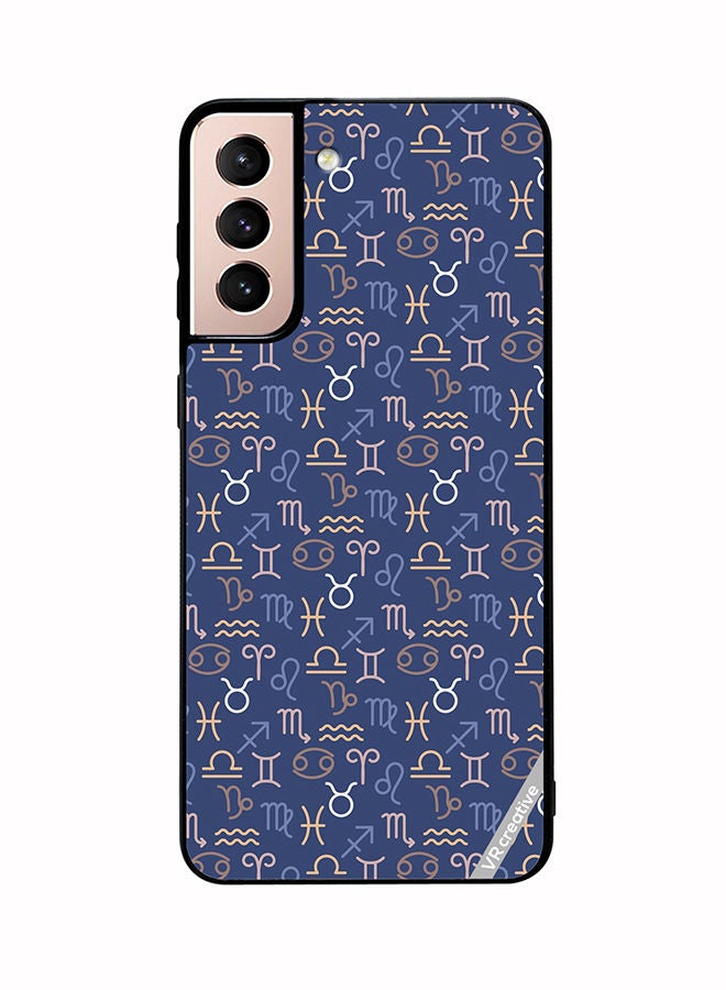 VR CREATIVE غطاء حماية لجهاز سامسونج جالكسي S21 5G بتصميم علامات الأبراج متعدد الألوان - Image 1
